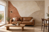 Mise en situation : fresque Craie et Argile dans un appartement